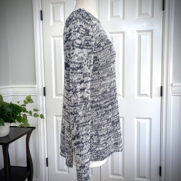 Ann Taylor Marled Linen Blend Knit Tunic Sweater, Size S - Picture 2 of 12
